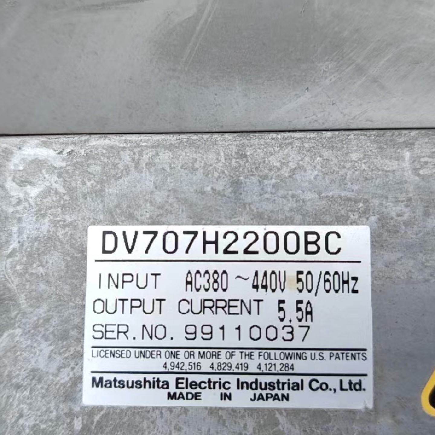 松下变频器型号: DV707H2200BC--议价商品