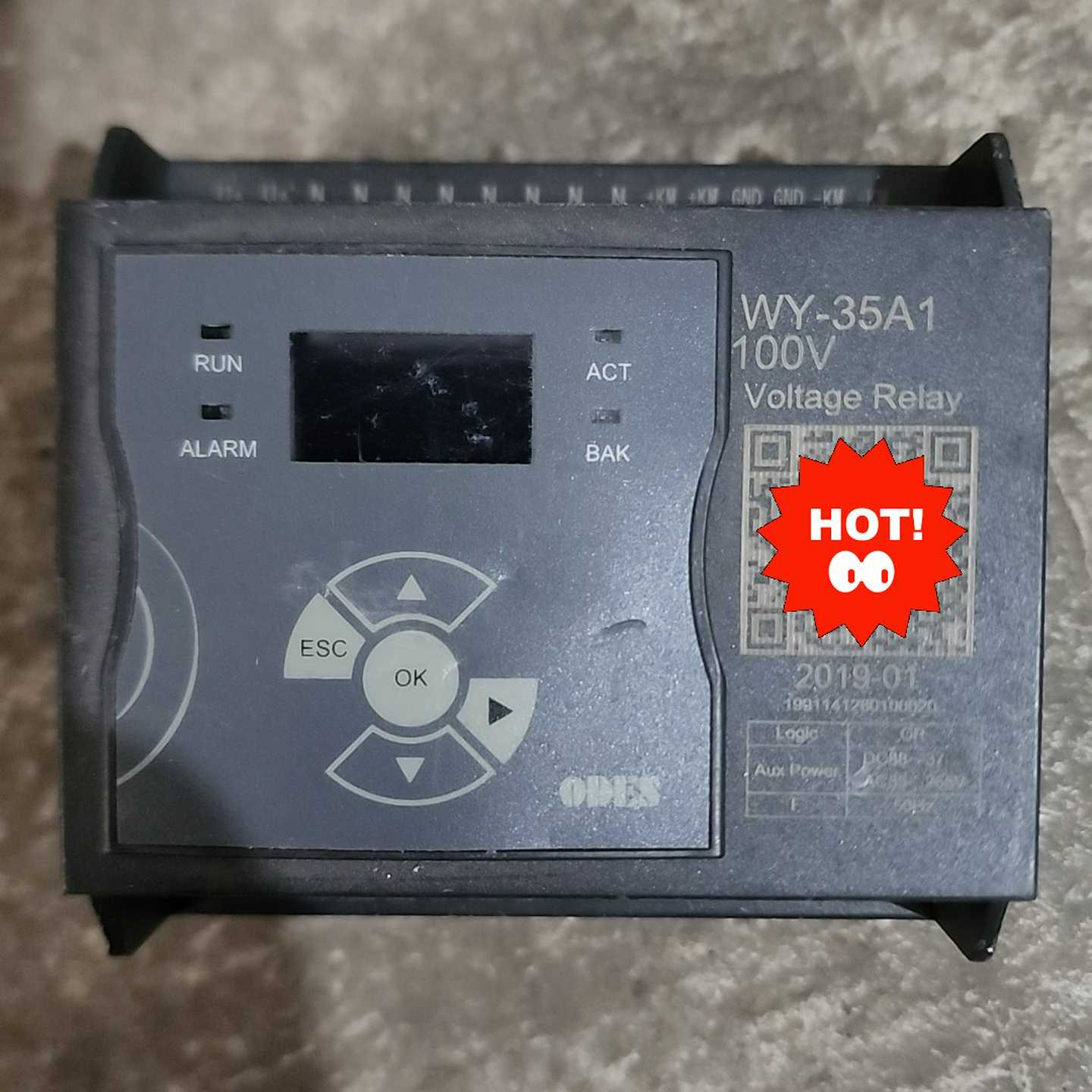 询~ODES澳德思三相智能欠电压保护器WY-35A3  100v