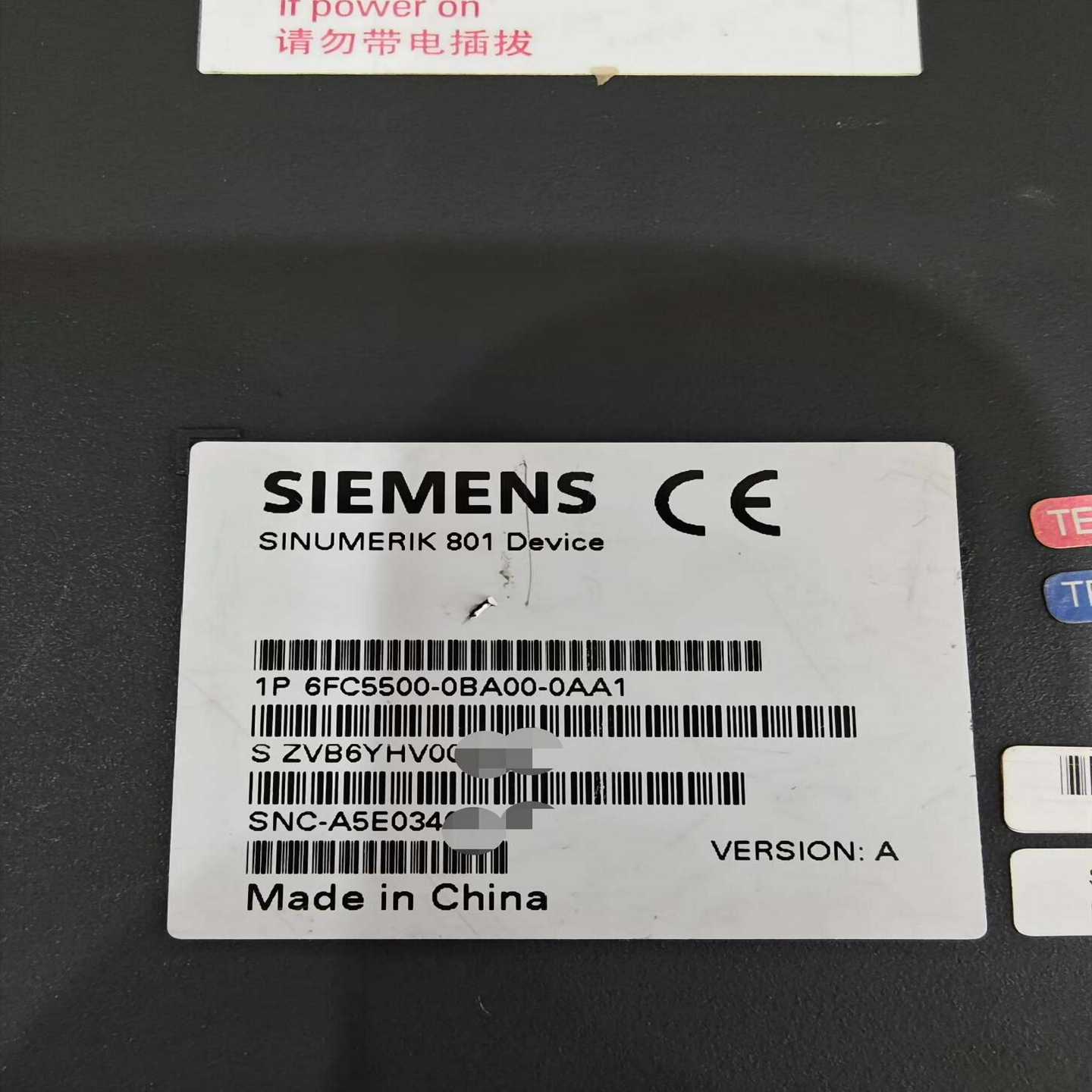 6FC5500-0BA00-0AA1，西门子801系统，--议价商品