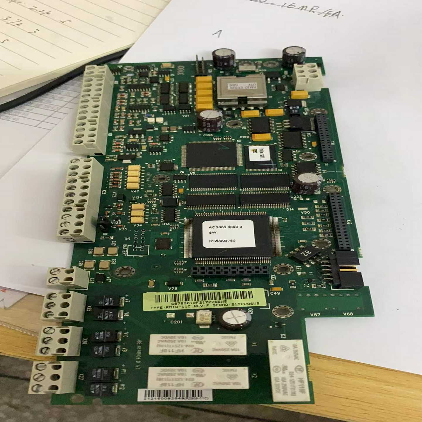 RMIO-11CABB变频器ACS800主板CPU板【博航商行】