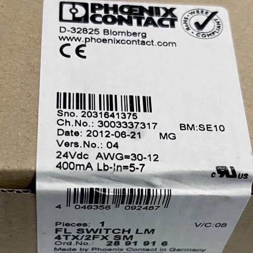 FL SWITCH LM 4TX/2FX SM 全新菲尼—议价