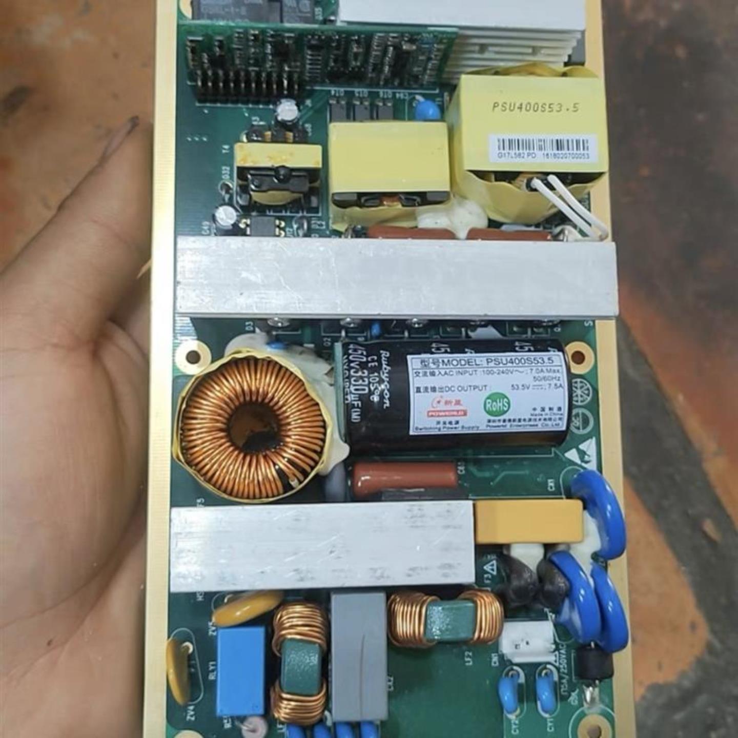 新星535V75A开关电源板PSU400S535-REV11 PCB1电源适配器400W