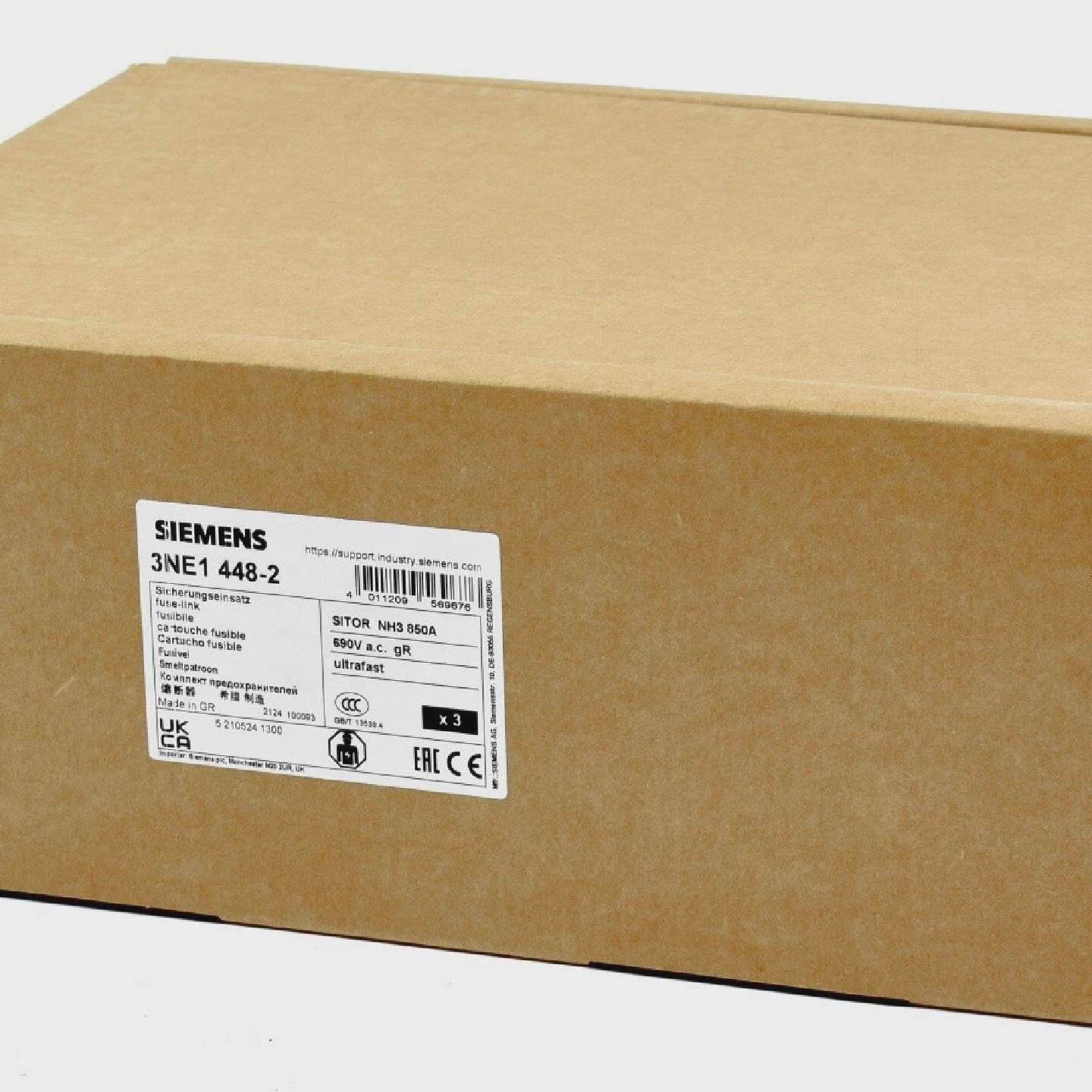 Siemens Sitor Sicherungseinsatz 850A 3NE1 4482 3NE14482 Qty.
