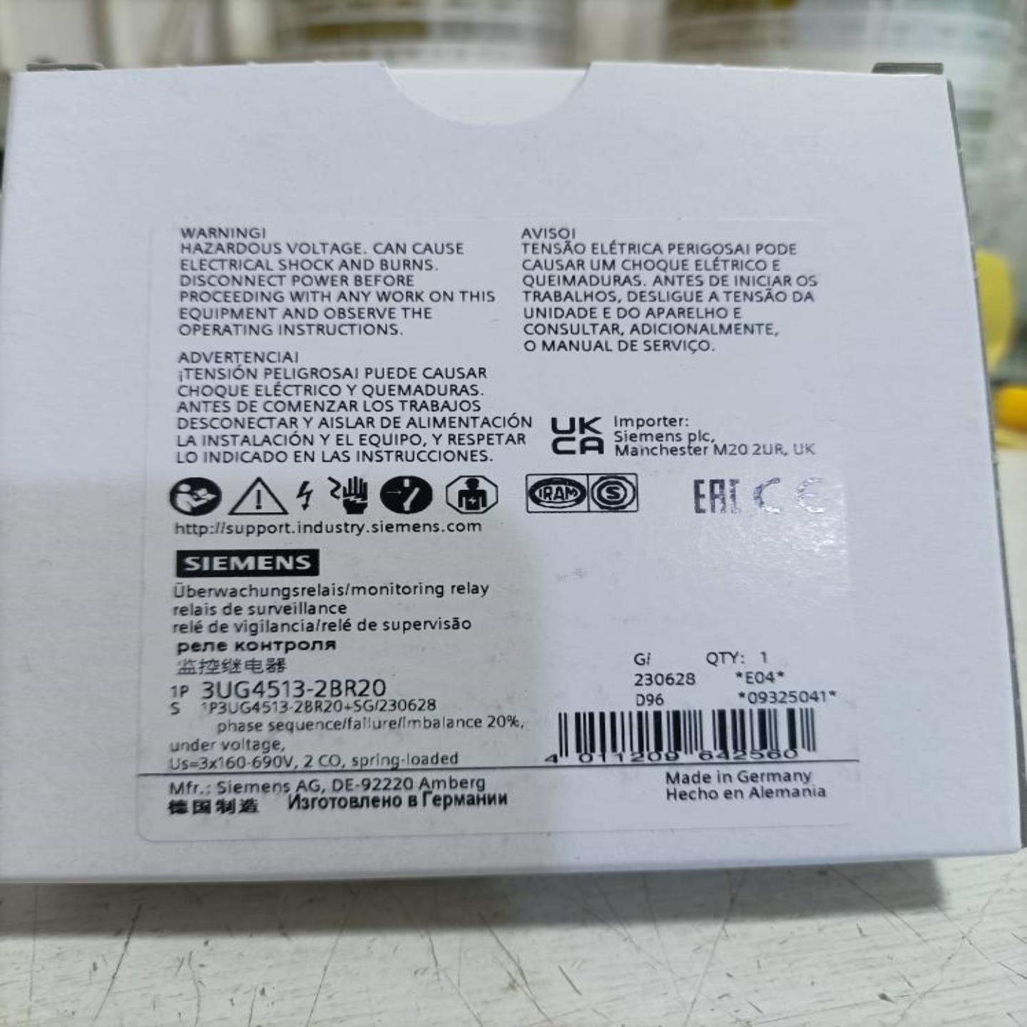 3UG4513-2BR20西门子监控继电器全新原装现货