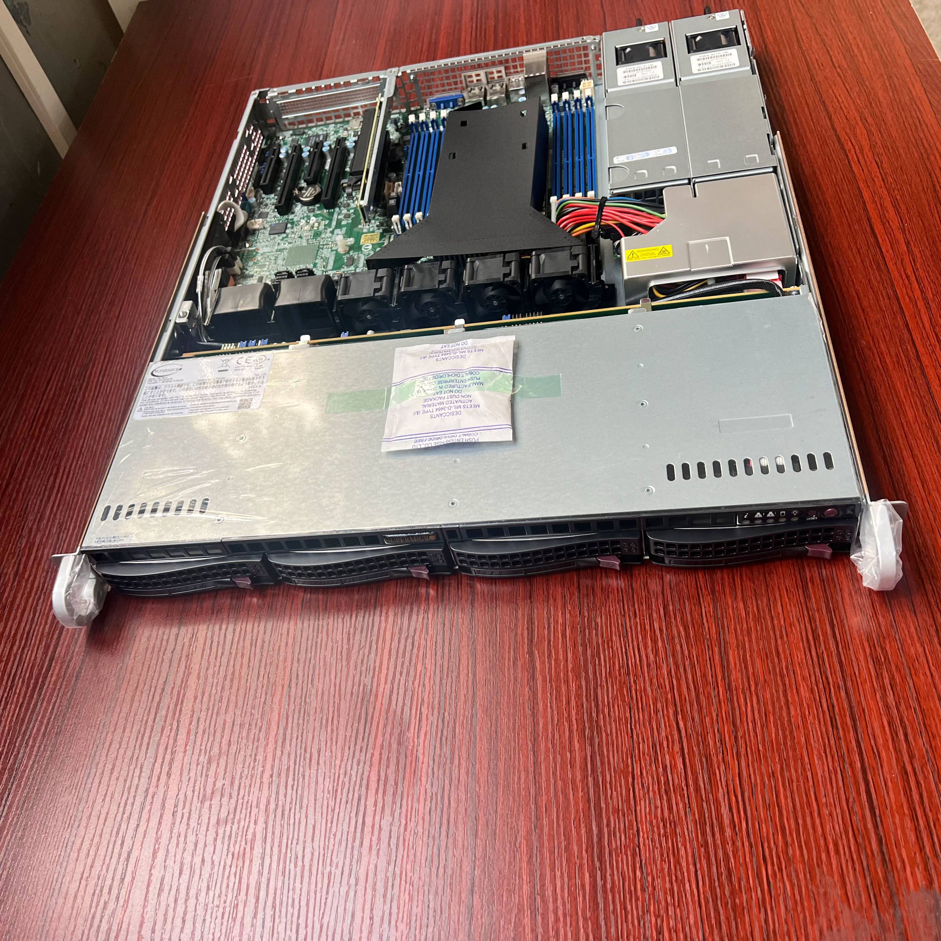 配件超微1013S-MTR1U单路冗余电源服务器准系统包含H11SSL-I议价