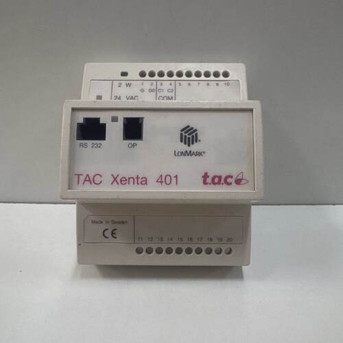 SCHNEIDER ELECTRIC TAC XENTA 401 HW 2.1 007301012 PROGRAMMAB