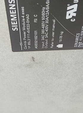 6SL3 111-4VE22-0HA0西门子控制电源，拆机功--议价商品