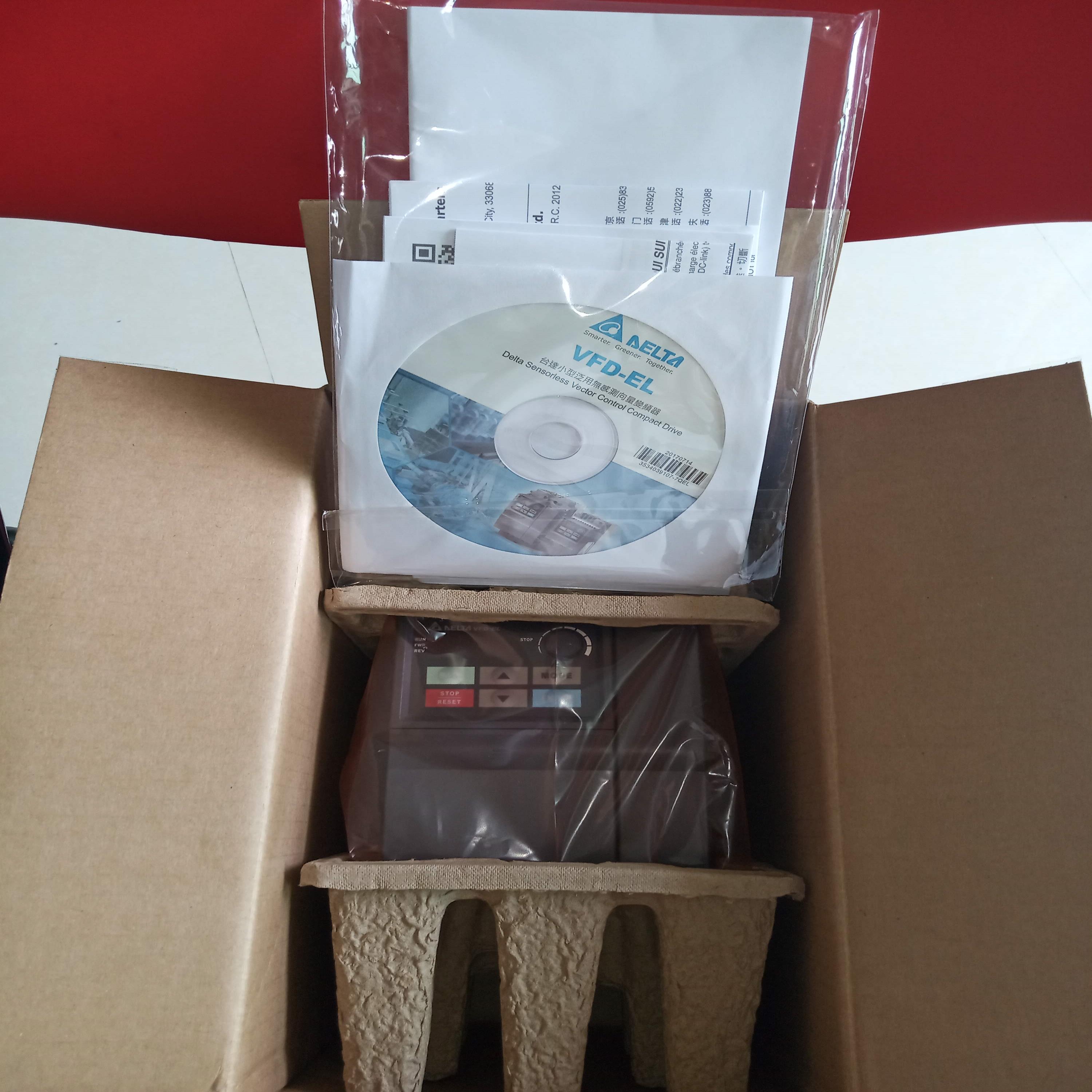 配件台达变频器VFD040EL43W 037EL43A 022EL43A原装全新议价