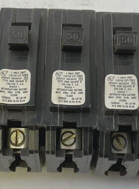 SQUARE D HOM150 CIRCUIT BREAKER 1POLE 50AMP 120240VAC SERIES