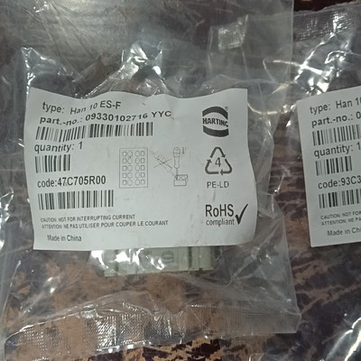 【请询价】09330102716浩亭HARTING哈丁重载连接器端子H