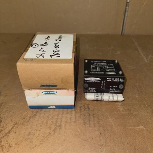LOT OF 2 BANNER LSR64 SHIFT REGISTER MODULES NEWOPEN BOX MAK