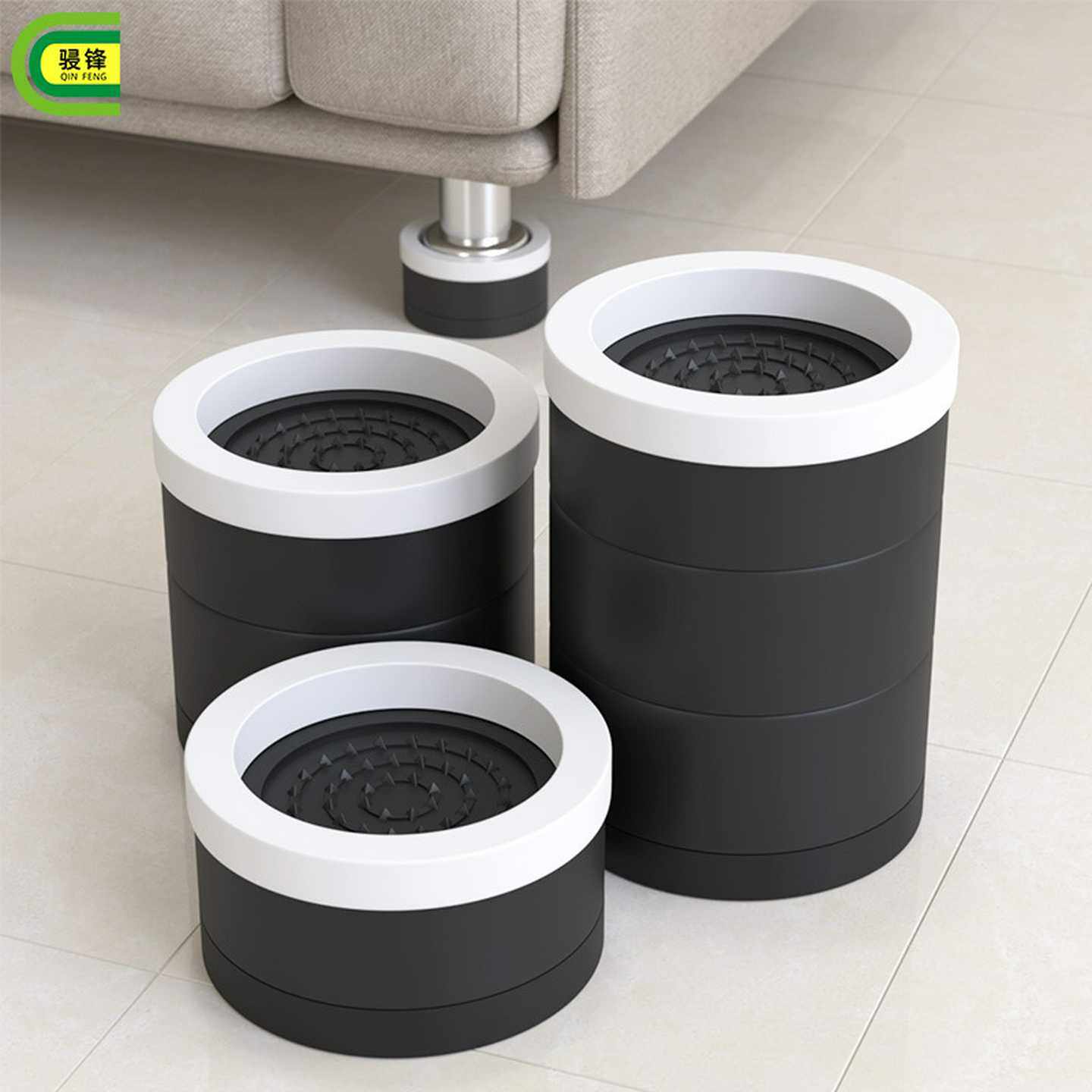 骎锋家具桌椅脚垫沙发童床脚茶几电视柜子洗衣机防滑增高脚套工厂