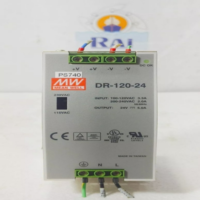 MEANWELLDR-120-2424V直流5A电源模块DR12024免费快速发