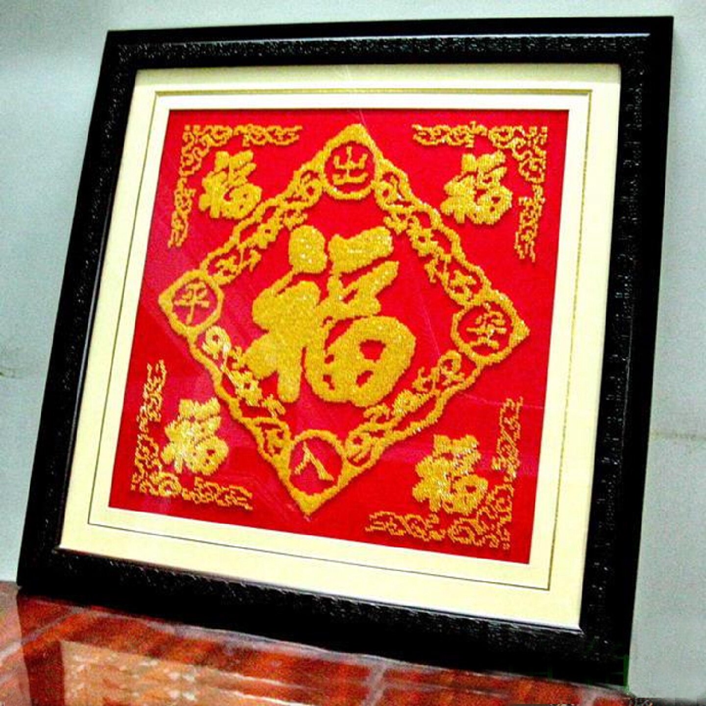 精准印花十字绣福字出入平安全珠绣福字福系列五福临门珠子绣