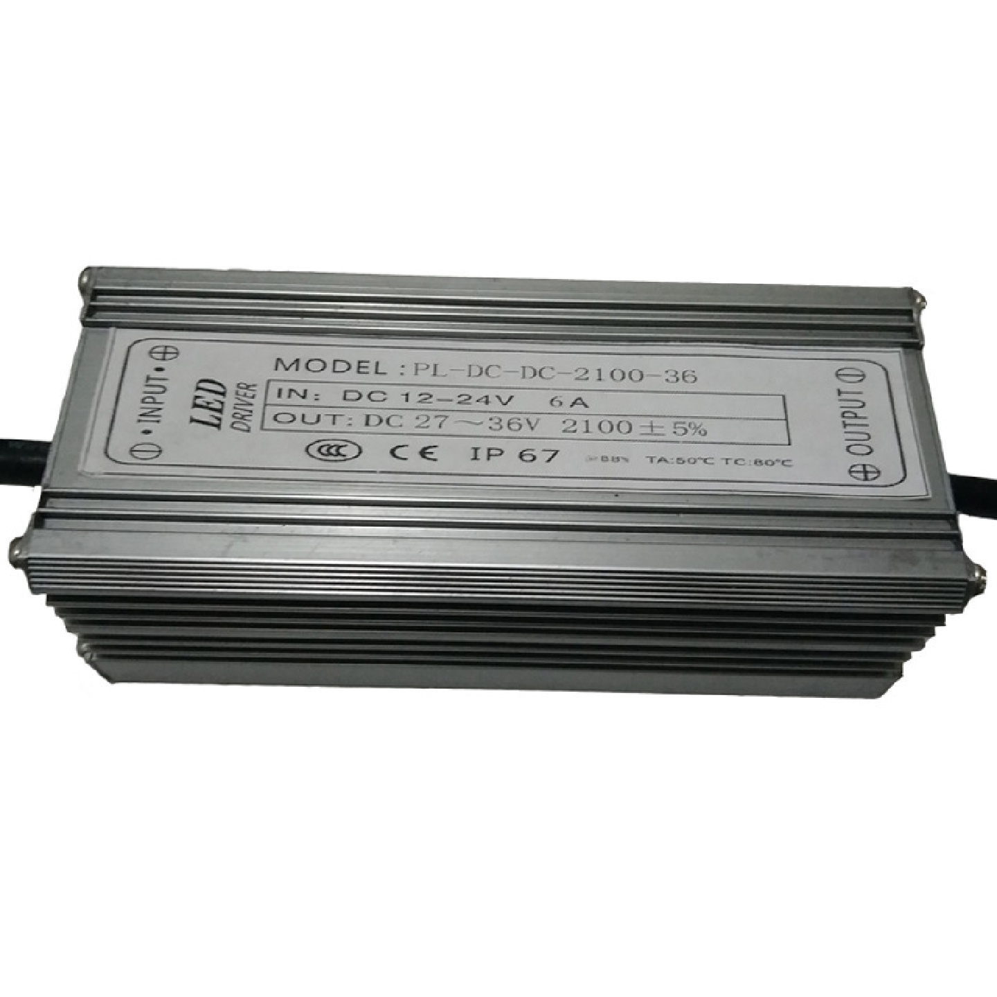 保3年CE认证70WDC12-24V10串7并2.1A低压led投光灯驱动电源
