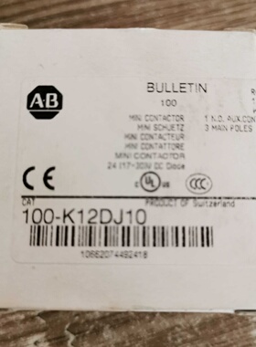 议价原装进口A-B罗克韦尔直流接触器100-K12DJ10 现货