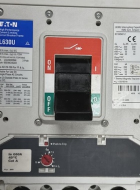 EATON L630U LGU3630NN 3P 630A 600VAC CIRCUIT BREAKER  **USED