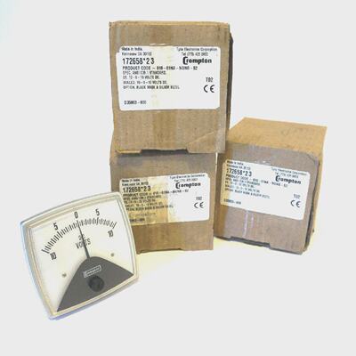 3 NEW CROMPTON 172658*2 PANEL METERS 01601NANGNGS2  1726582