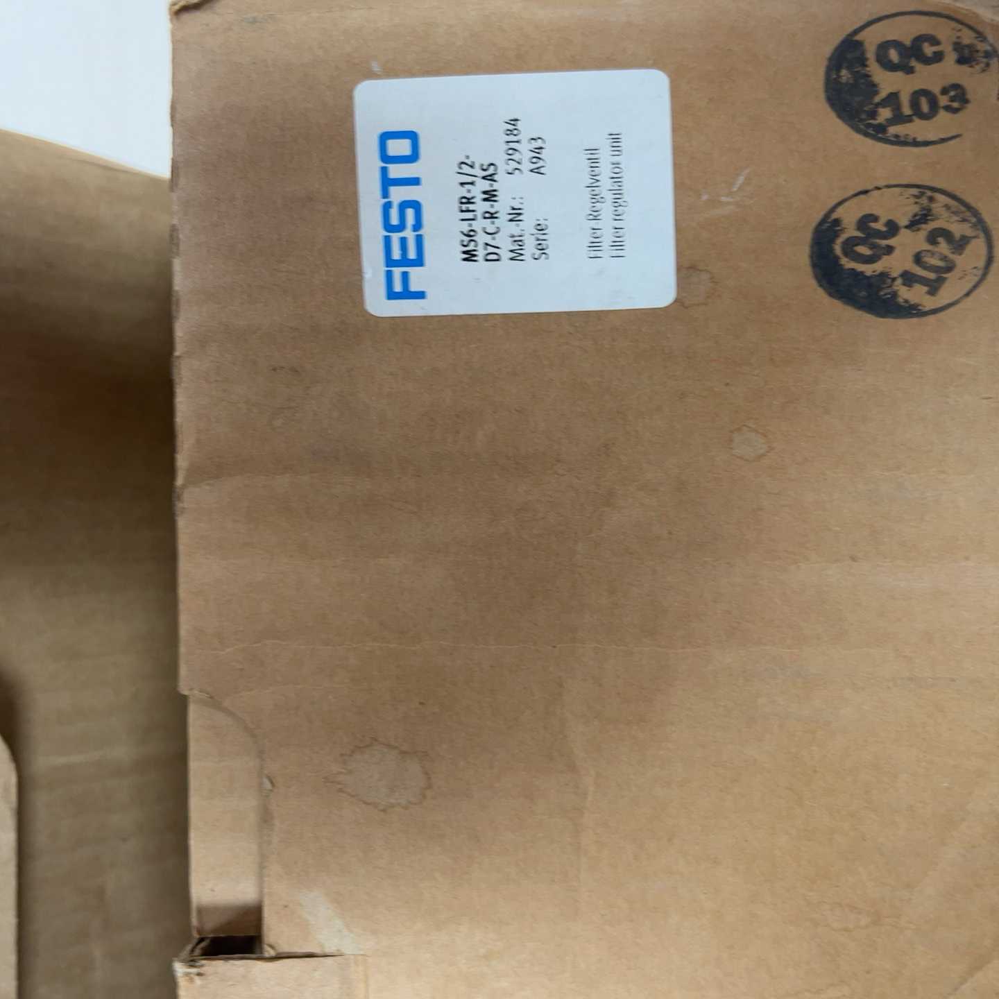 咨询-费斯托调压阀MS6-LFR-1/2-D7-C-R-M-AS