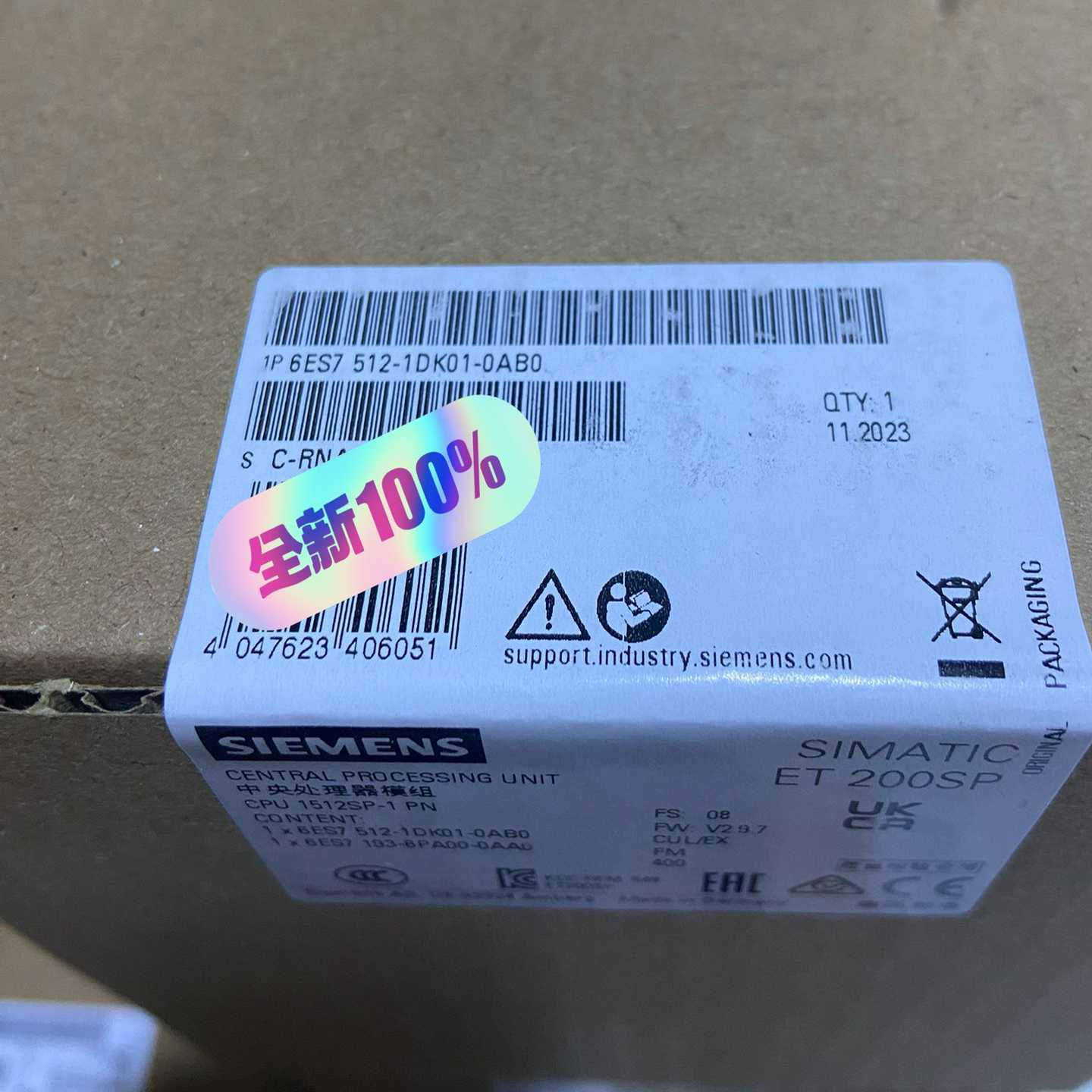 【议价】CPU1512SP-1PN主机6ES7512-1DK0适用