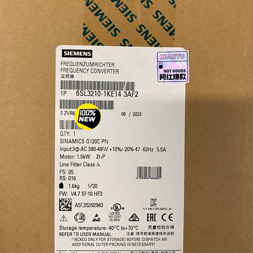 6SL3210-1KE14-3AF2 全新原装正品-议价