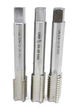 美制机用丝锥3/4四分三10 12 14 16 18 20 24 27 32牙BSW右左