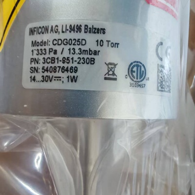 INFICON英福康真空计G025D10Torr型议价