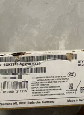6GK72435DX300XE0西门子开封了拍前询价