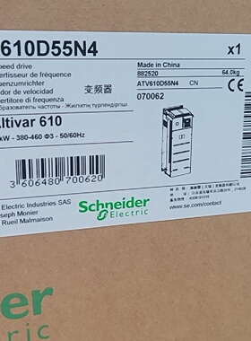 议价施耐德变频器ATV610系列ATV610D11N4/15/18/22/30/37/45/55/9