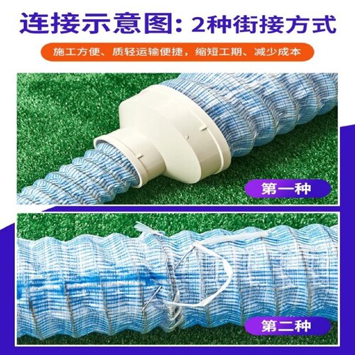 软式透水管渗排水盲管用现货100mm弹簧钢丝加筋透水软管厂家直销