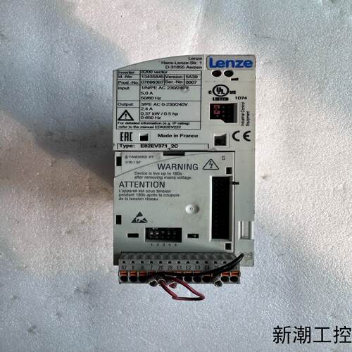 伦茨变频器E82EV371-2C 037KW 实物拍摄 顺议价商品