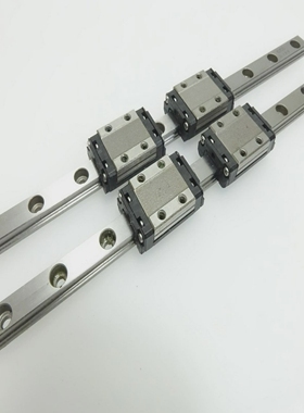 THKUsed2SRS9MUU195LMiniatureLMGuideBearing2Rail4Blo
