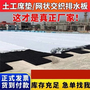 土工席垫乱丝排水垫复合反滤层渗排水片材速排笼rcp渗排水网垫