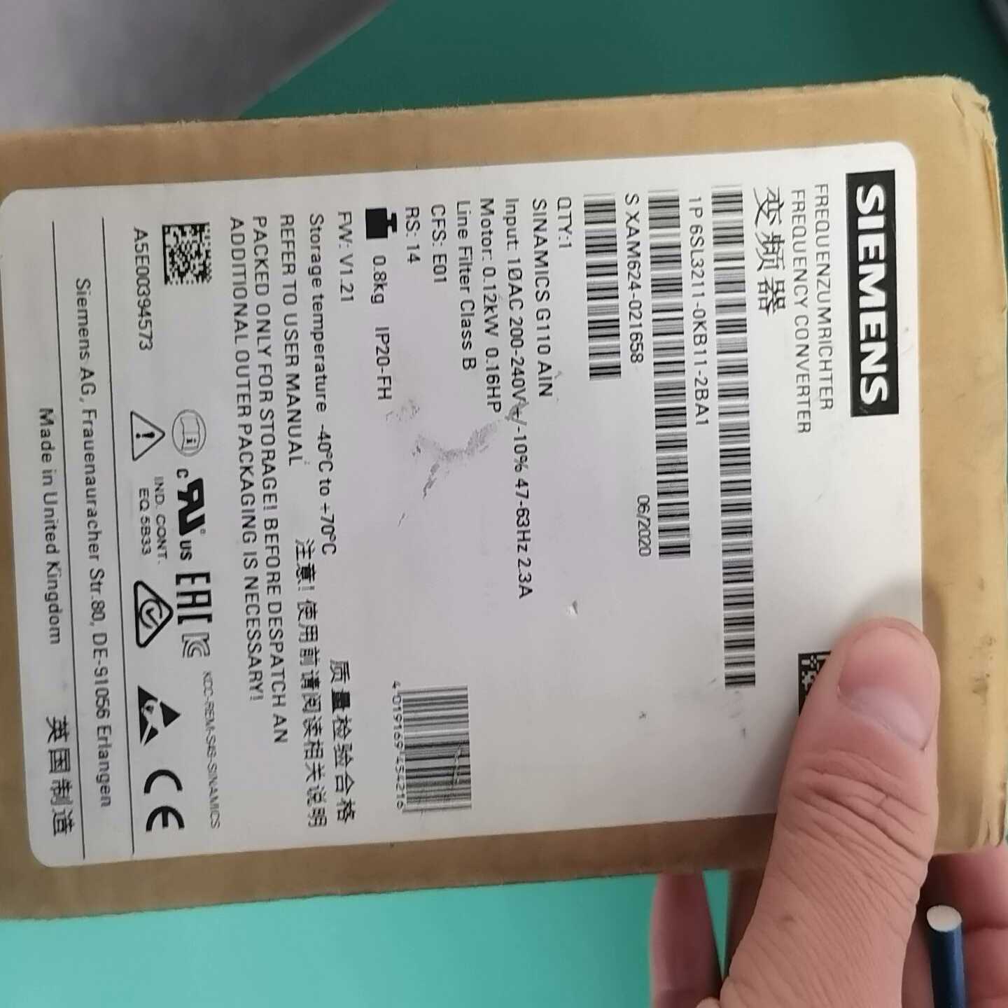 询价6SL3211-0KB11-2BA1/