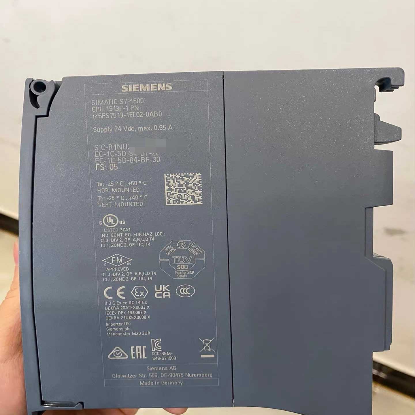 6ES7513-1FL02-0AB0西门子二手原装成色99--议价商品