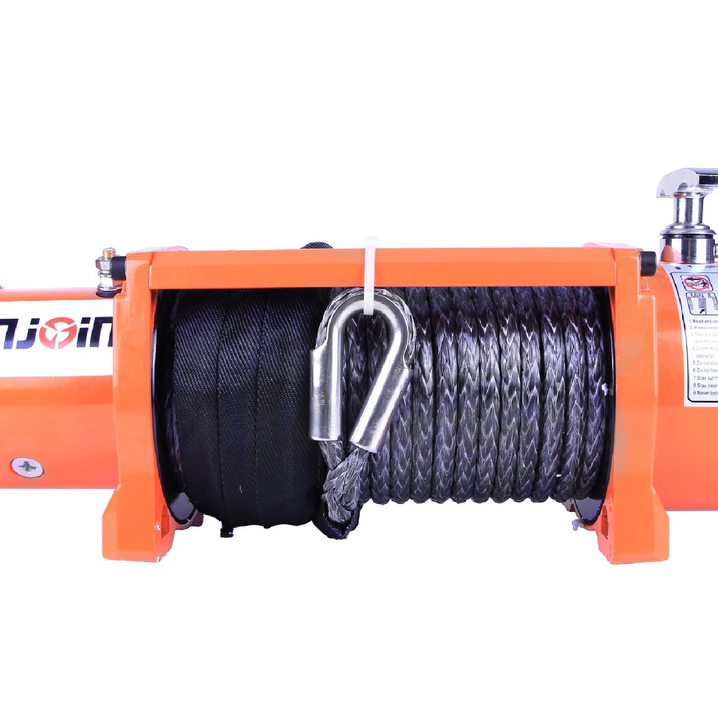 13500磅R型电动绞盘带尼龙绳12V车用牵引机越野自救拉力机厂商