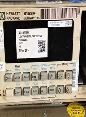 惠普/安捷伦HP/Agilent8153A光波万用