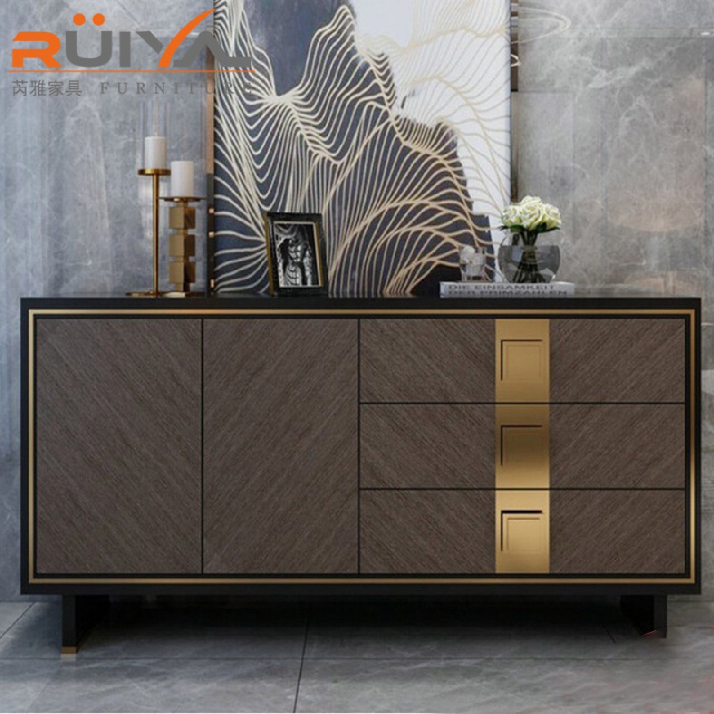 门口屏风隔断玄关柜轻奢酒柜餐边柜鞋柜一体靠墙轻奢美式斗柜北欧