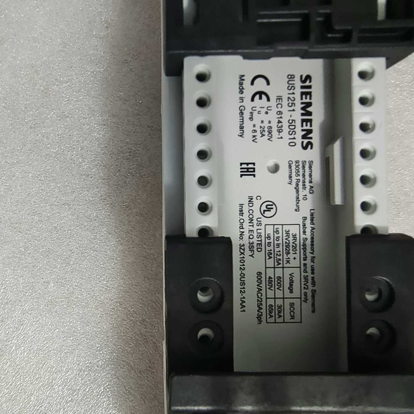 议价SIEMENS/西门子8US1251-5DS10原装母线适配
