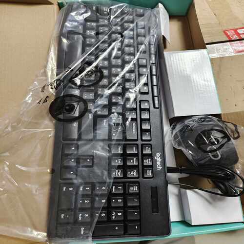 询价罗技MK200有线键鼠套装全尺寸USB多媒体键鼠套装