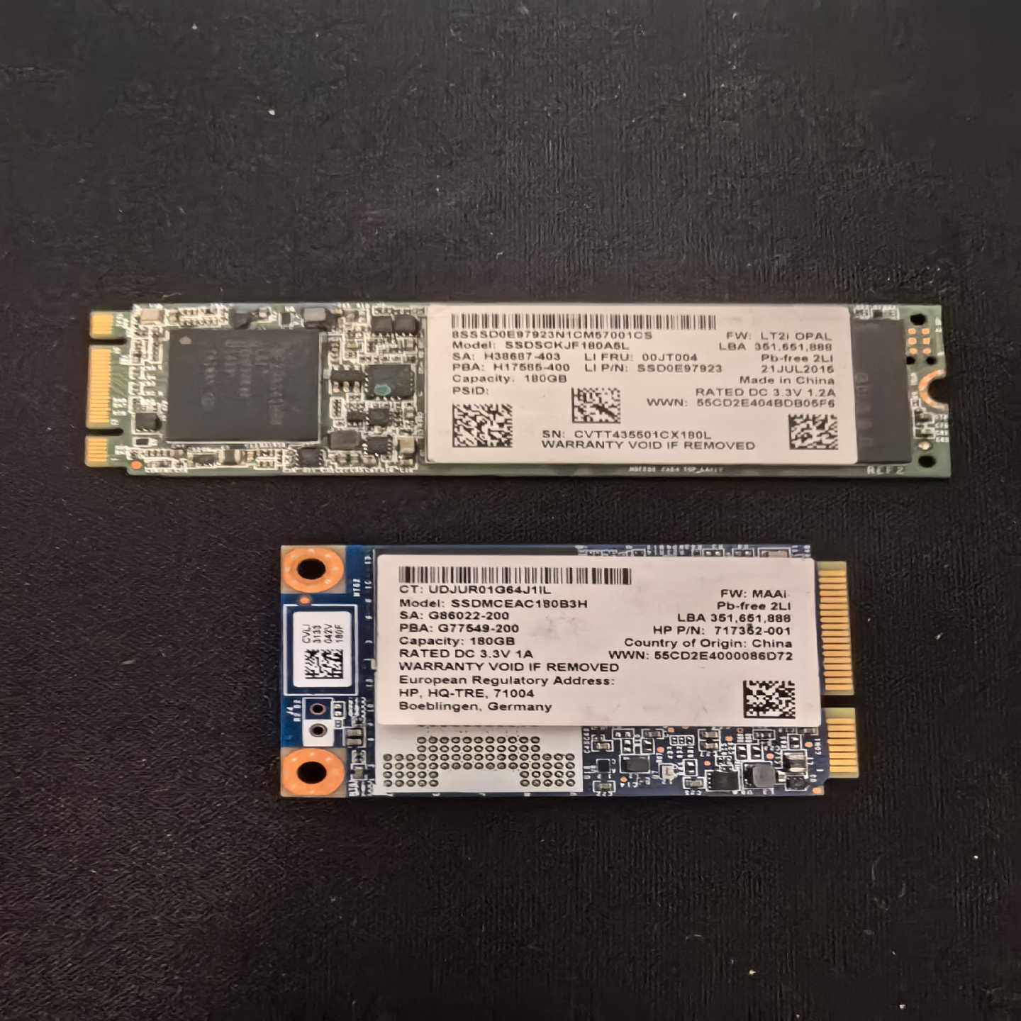 英特尔固态硬盘180GB，120GmSATA固态硬盘，超长--议价商品