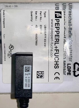 议价倍加福超音波感测器 UB400-F77-E2-V31 全新 原装