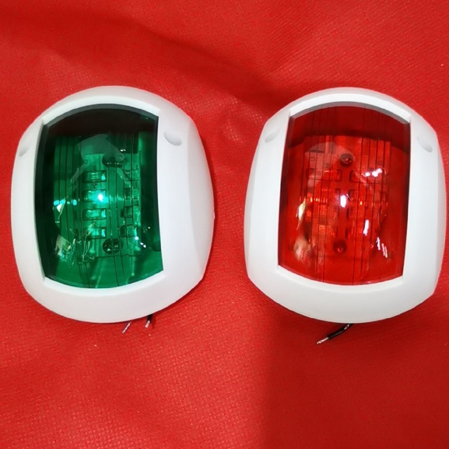 E02068游艇左右舷灯红色绿色112.512/24V3WLED信号指示灯航行灯