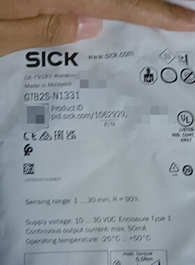 询-SICK西克光电传感器GTB2SN1331订货号10