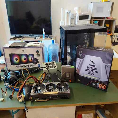 （议价）amd7600x盒装，板u可以一起出，有购买记录有盒子