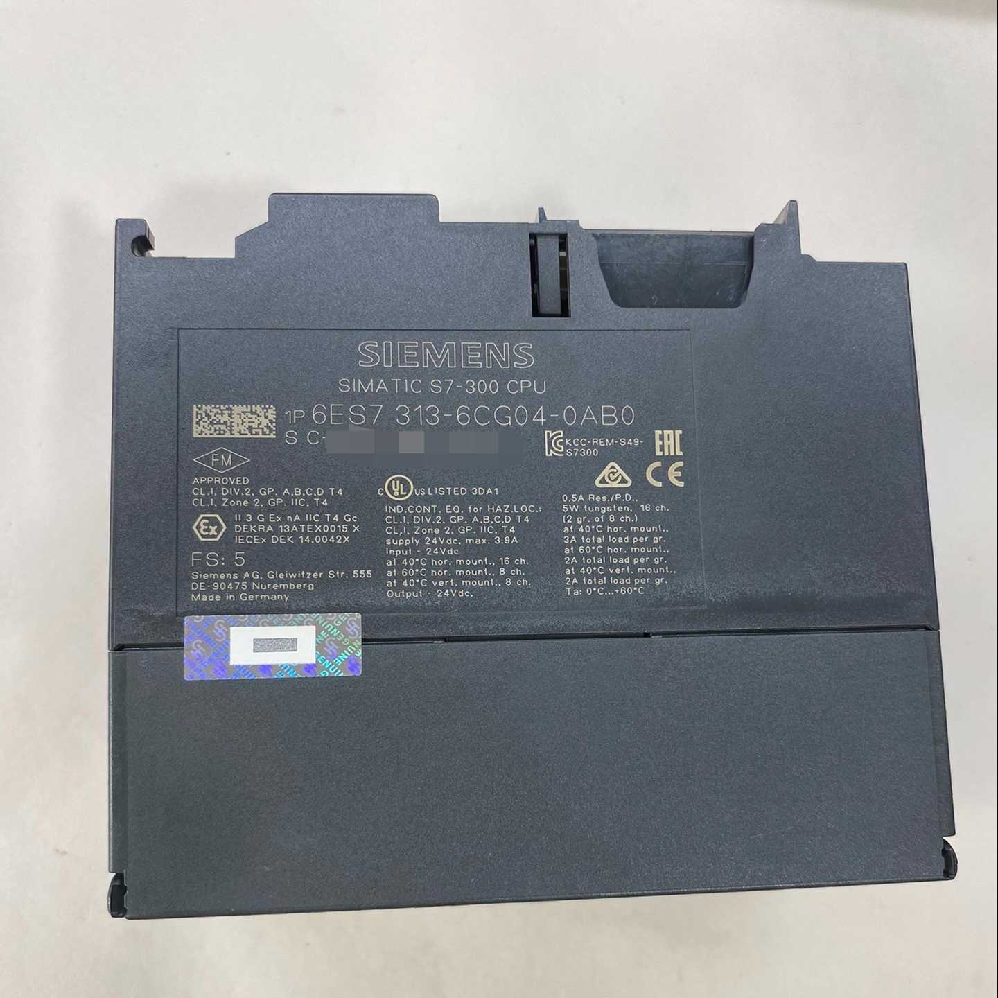 6ES7313-6CG04-0AB0西门子裸机99新,功能--议价商品