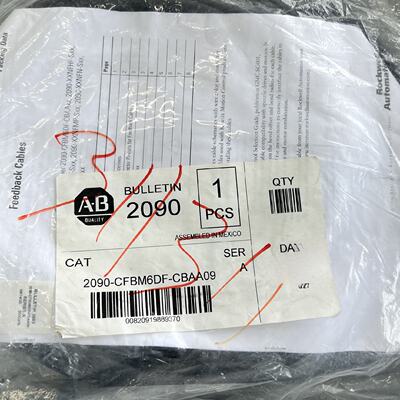 议价2090-CFBM6DF-CBAA09 AB TL-系列9米电机反馈专用电缆线，9M