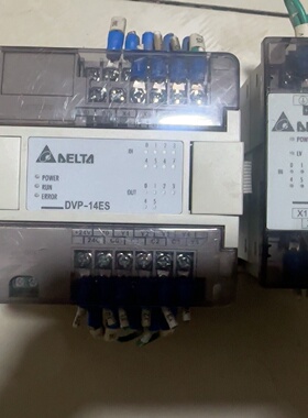 拆机台达PLCDVP14ES00R2一套带扩展DVP08