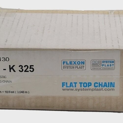 NEW FLEXON SYSTEM PLAST LF 828K 325 LOW FRICTION CHAIN 10FT