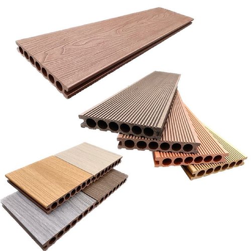 室外塑木地板户外露台塑木板阳台庭院防腐木塑地板二代共挤塑木板